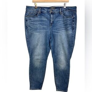Torrid Mid Rise Skinny Vintage Stretch Denim Jeans Womens 24 Tall
